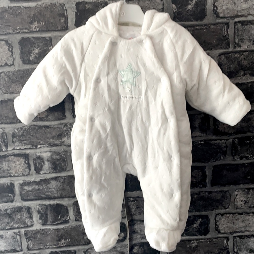 Newborn onesie hooded coat romper